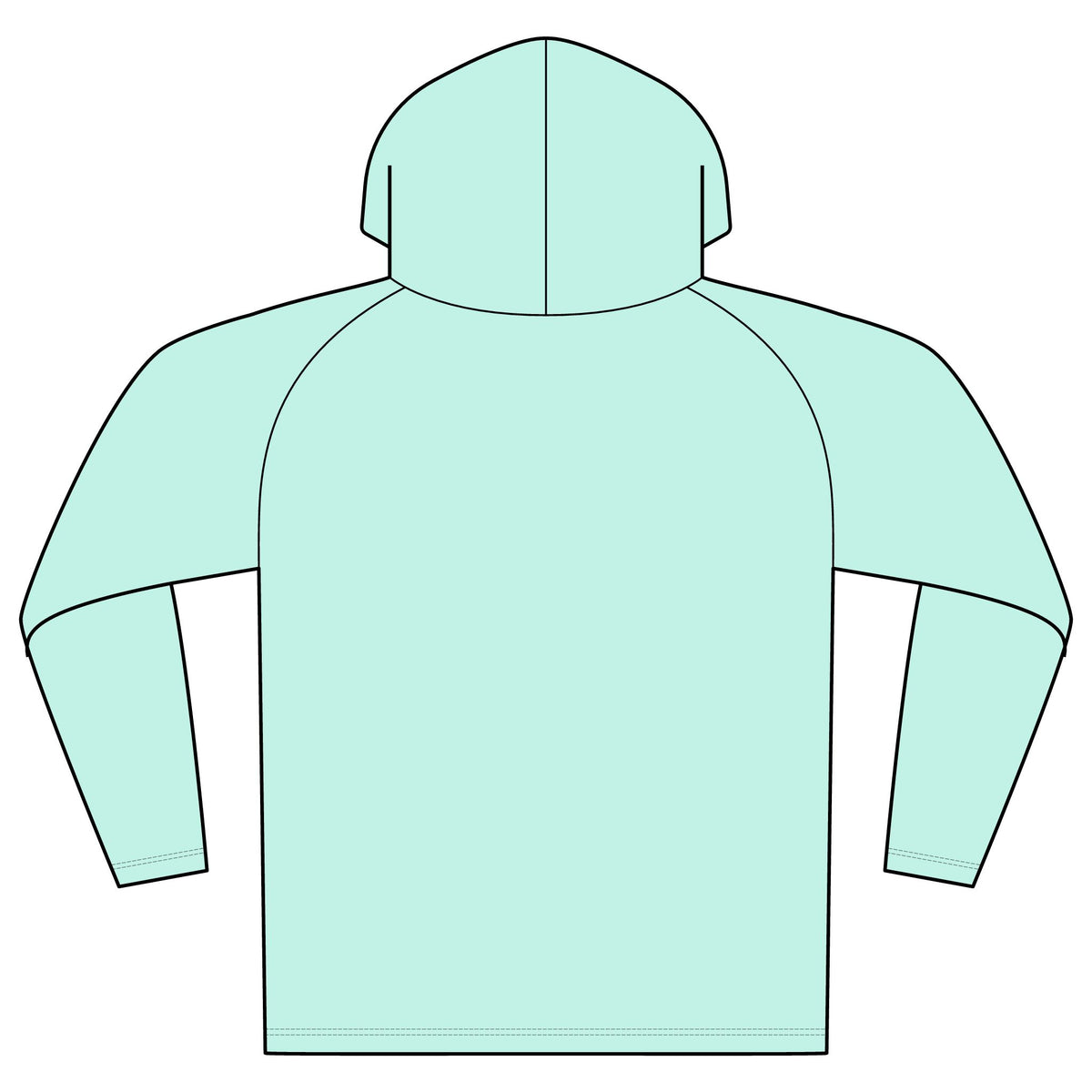 Big Grass Guy Mowing Hoodie — UPF 44+