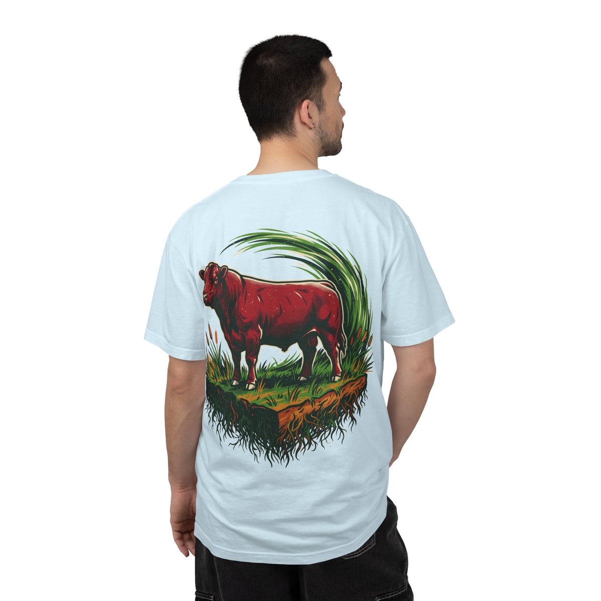 Power of Grass Tee — Back Print, Garment-Dyed Heavyweight