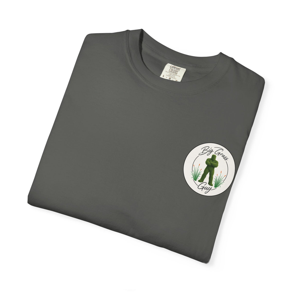 Big Grass Guy Tee — Left Chest Crest