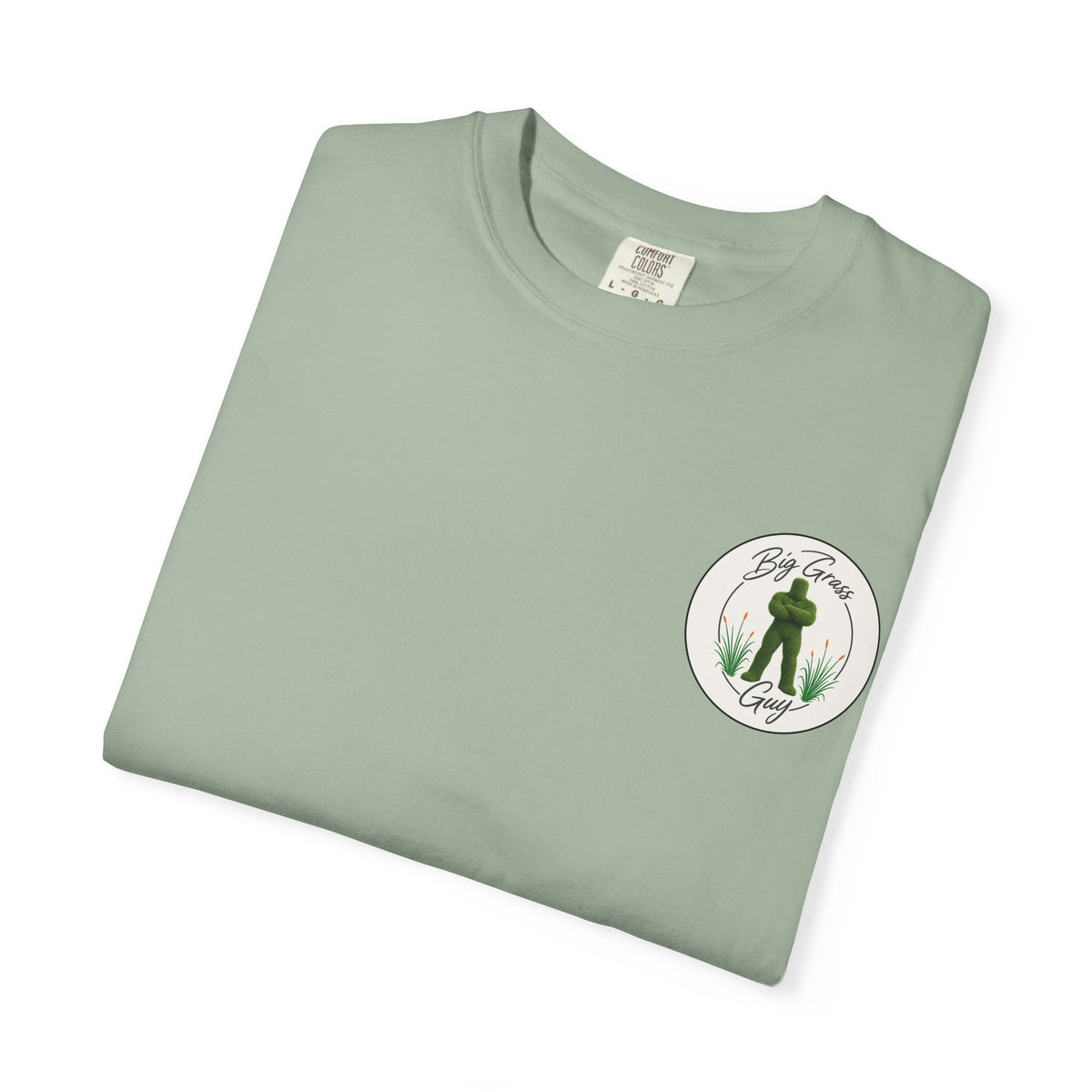 Big Grass Guy Tee — Left Chest Crest
