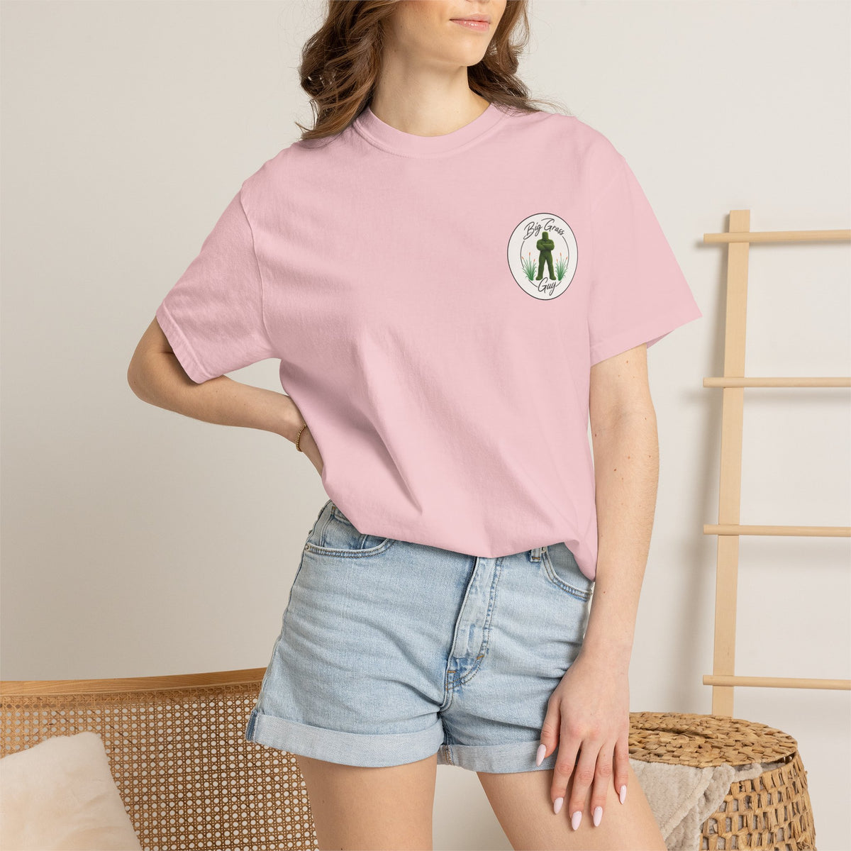 Big Grass Guy Tee — Left Chest Crest