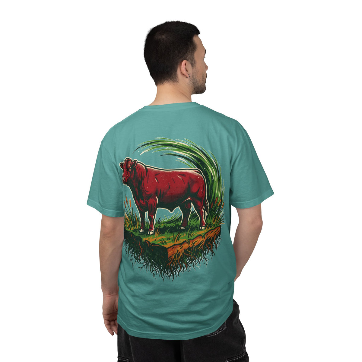 Power of Grass Tee — Back Print, Garment-Dyed Heavyweight