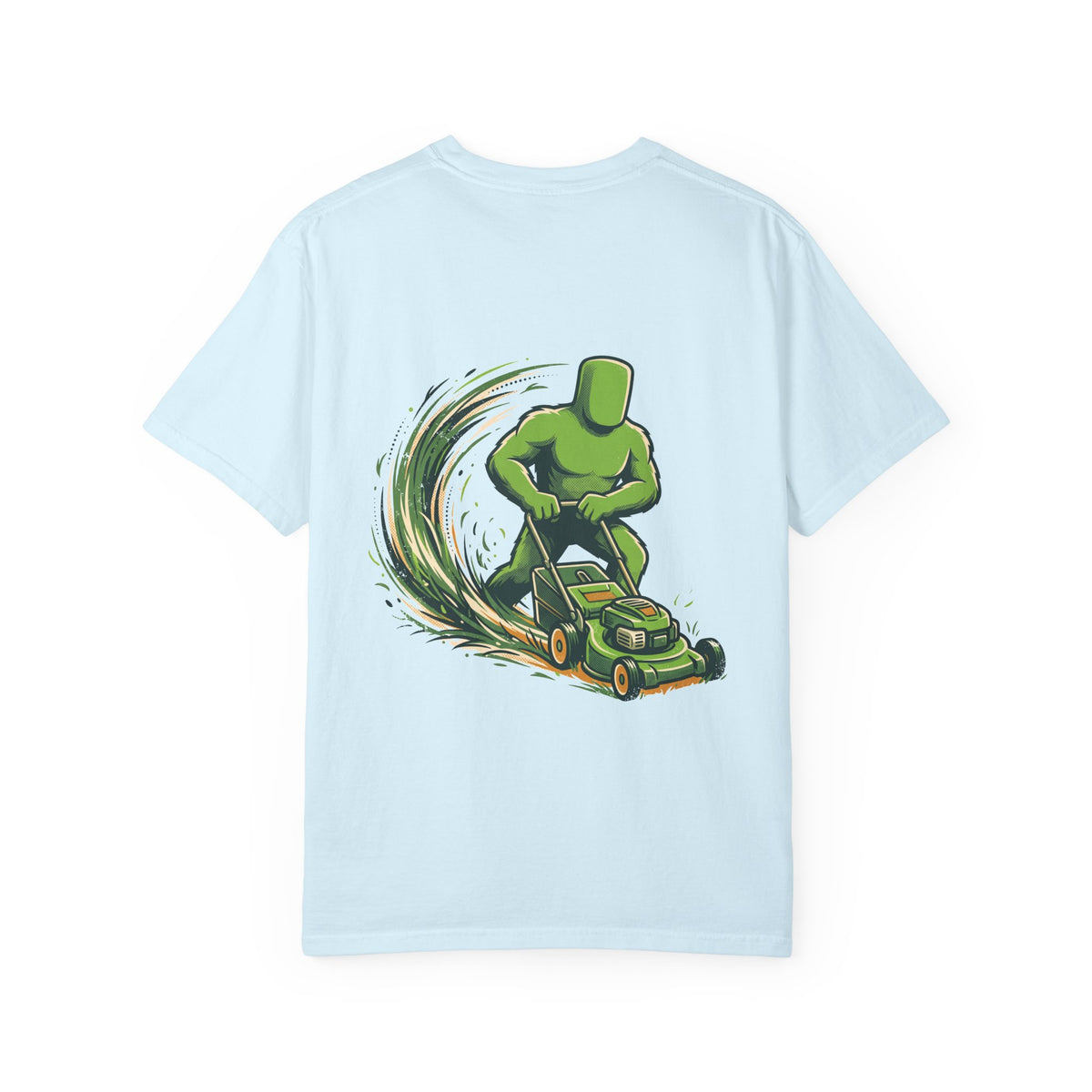 Big Grass Guy Tee — Back Print, Garment-Dyed Heavyweight