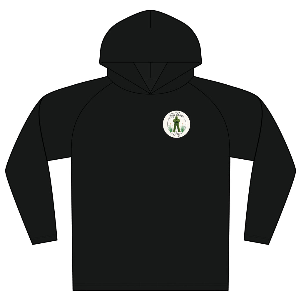 Big Grass Guy Mowing Hoodie — UPF 44+