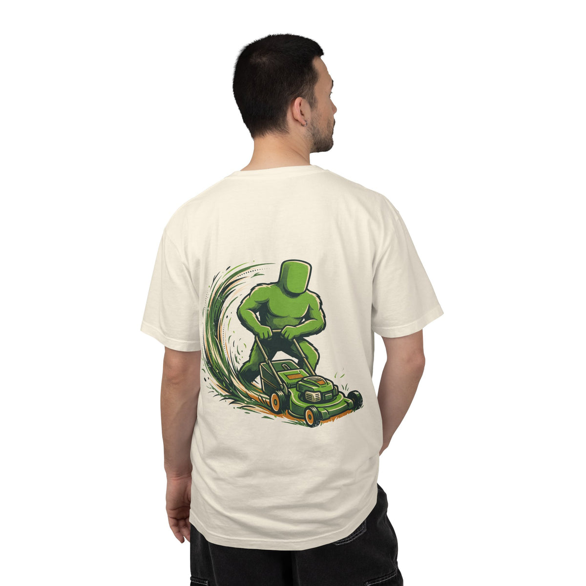 Big Grass Guy Tee — Back Print, Garment-Dyed Heavyweight