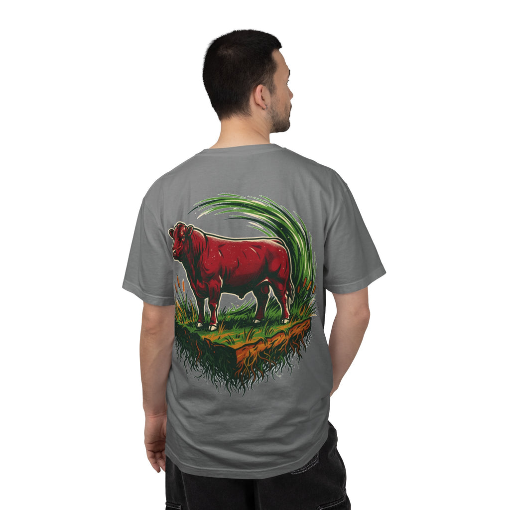 Power of Grass Tee — Back Print, Garment-Dyed Heavyweight