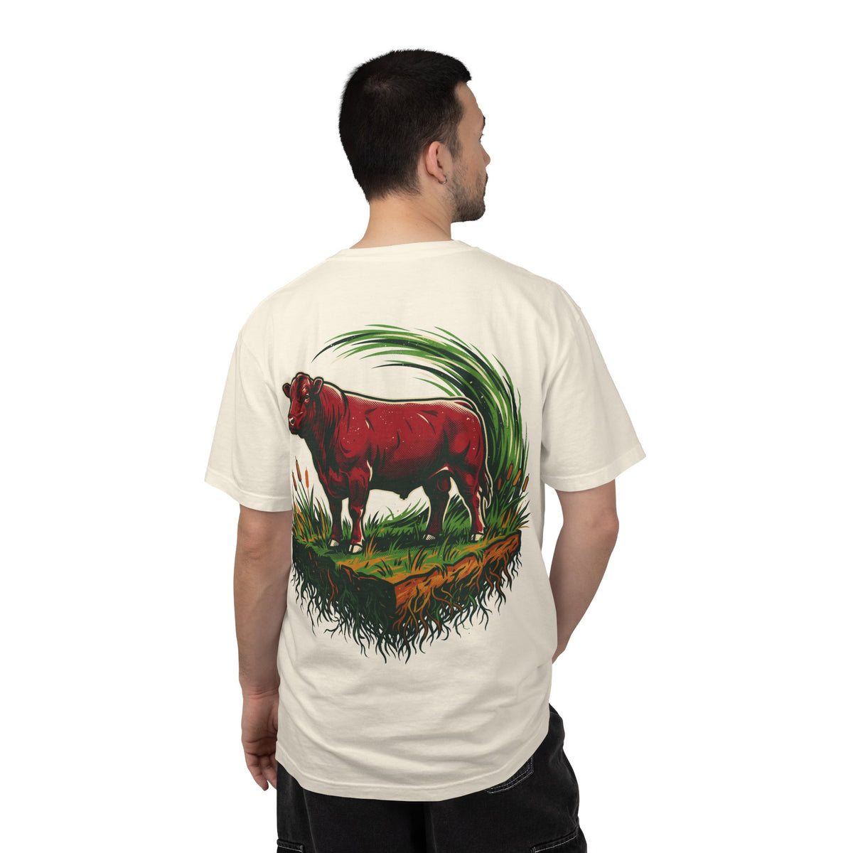 Power of Grass Tee — Back Print, Garment-Dyed Heavyweight