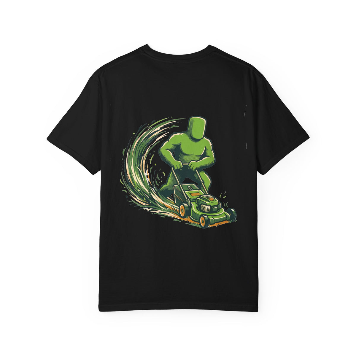 Big Grass Guy Tee — Back Print, Garment-Dyed Heavyweight