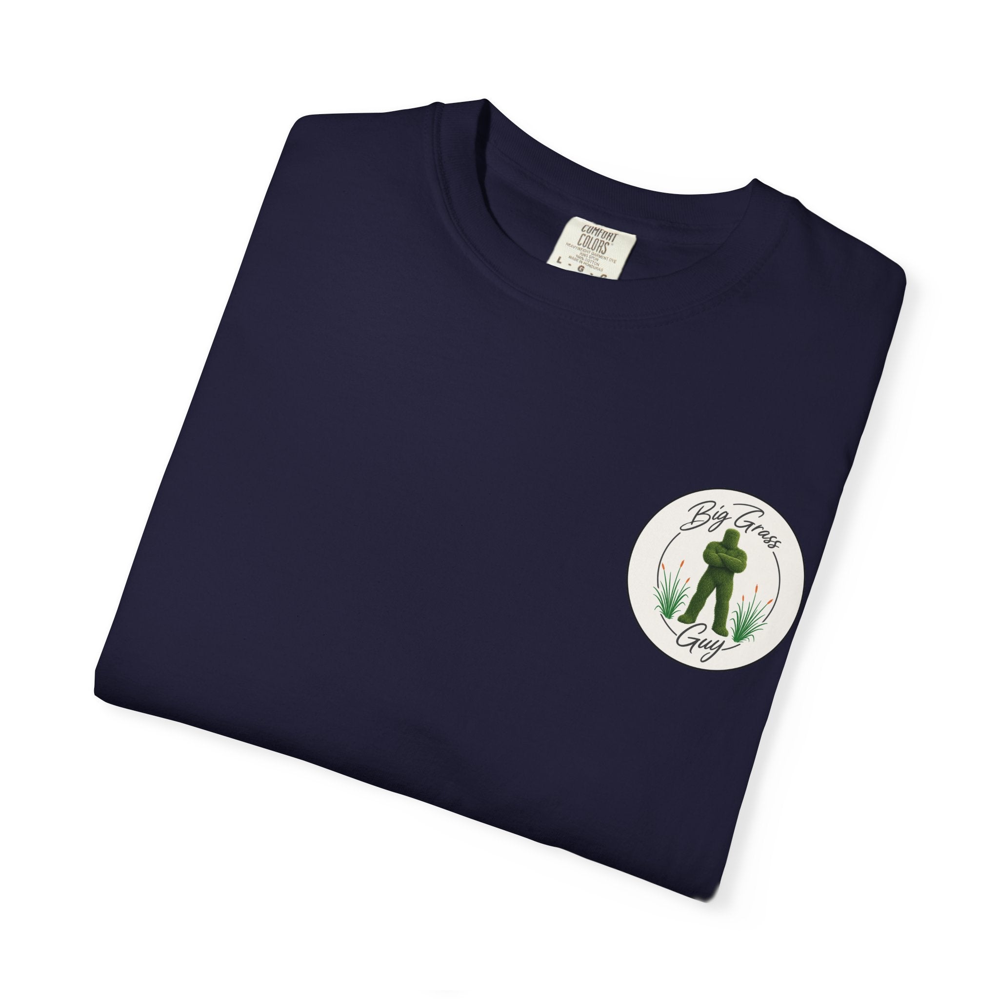 Big Grass Guy Tee — Left Chest Crest