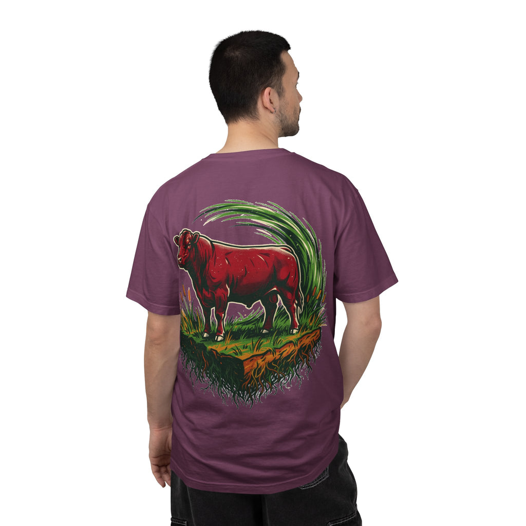Power of Grass Tee — Back Print, Garment-Dyed Heavyweight
