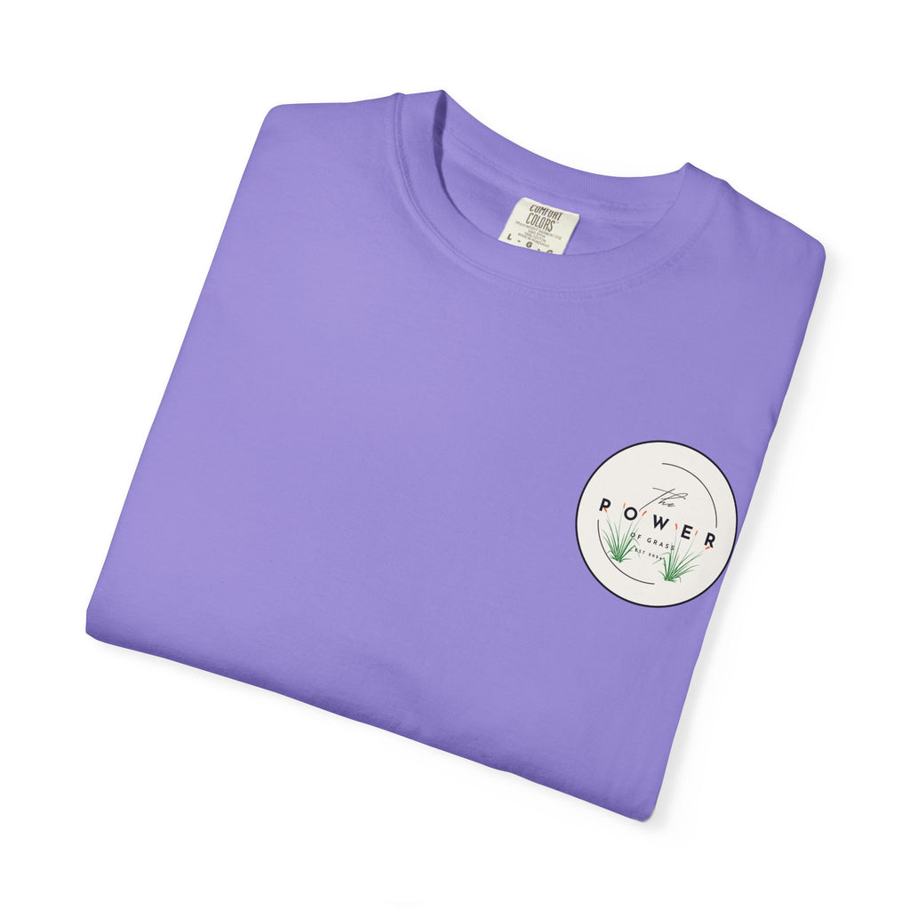 Power of Grass Tee — Left Chest, Garment-Dyed Heavyweight