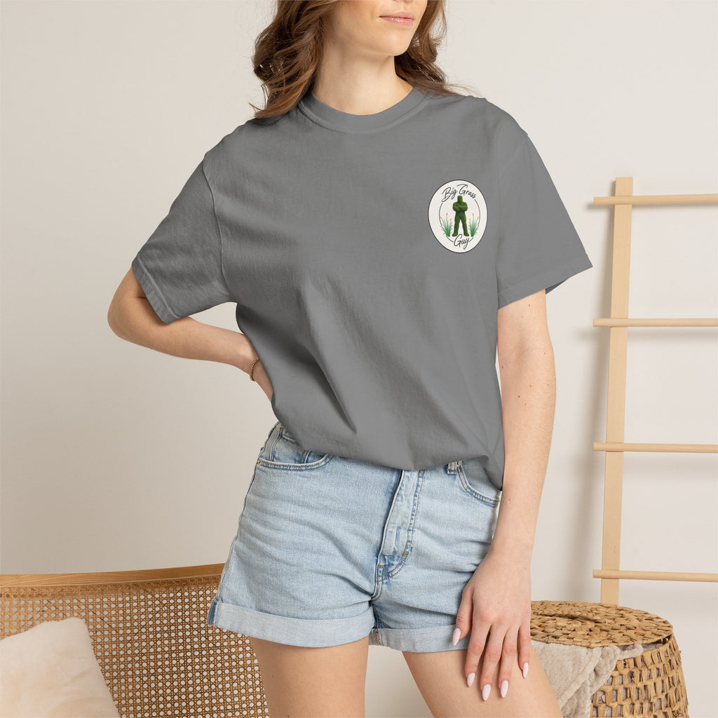 Big Grass Guy Tee — Left Chest Crest