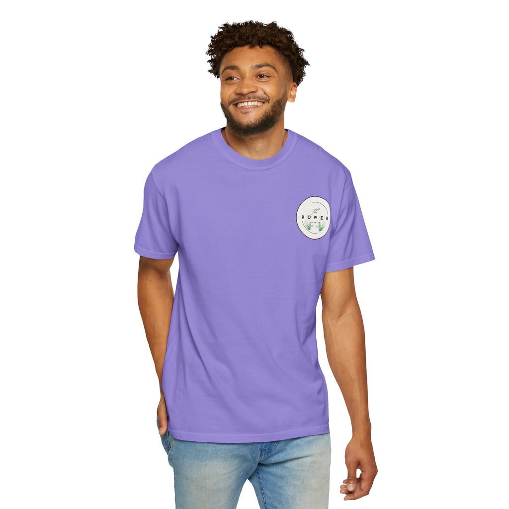 Power of Grass Tee — Left Chest, Garment-Dyed Heavyweight