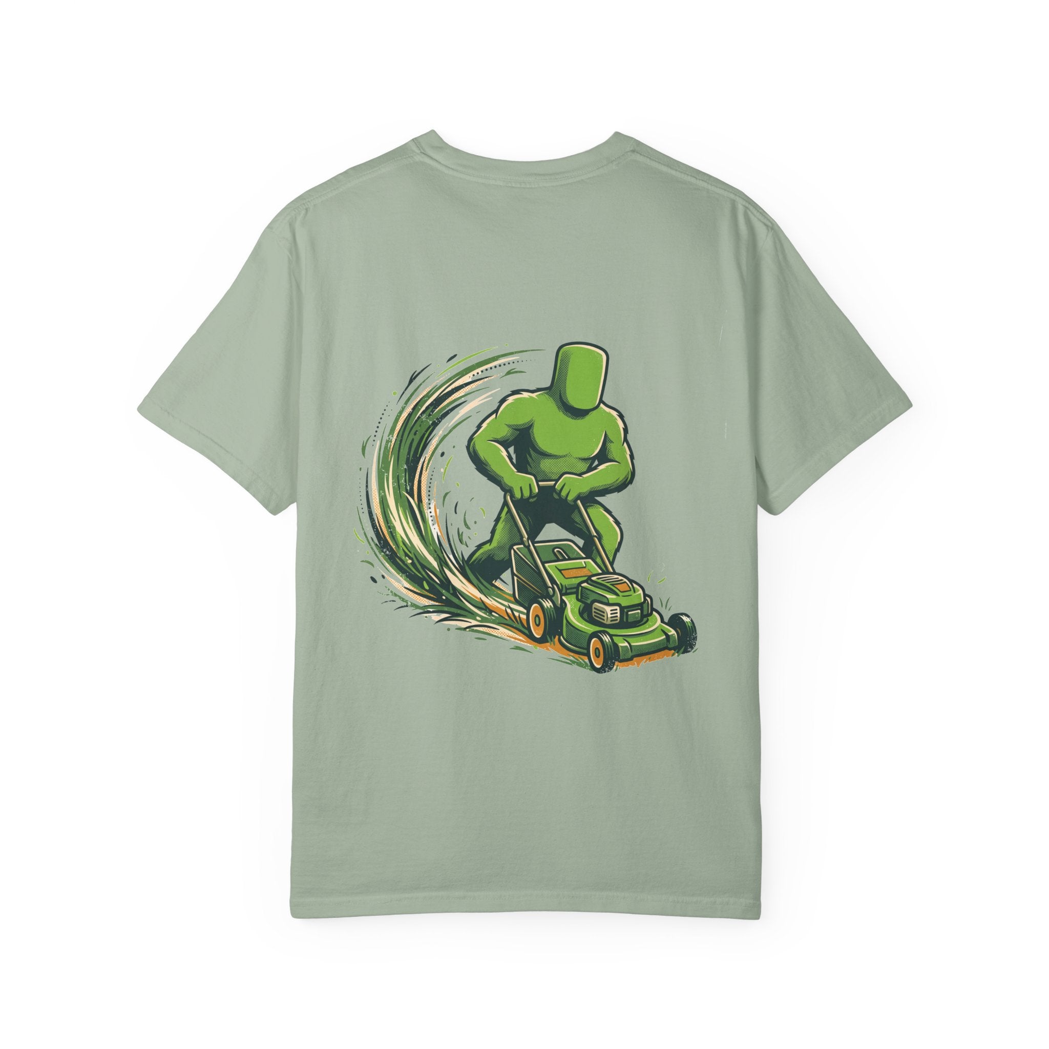 Big Grass Guy Tee — Back Print, Garment-Dyed Heavyweight