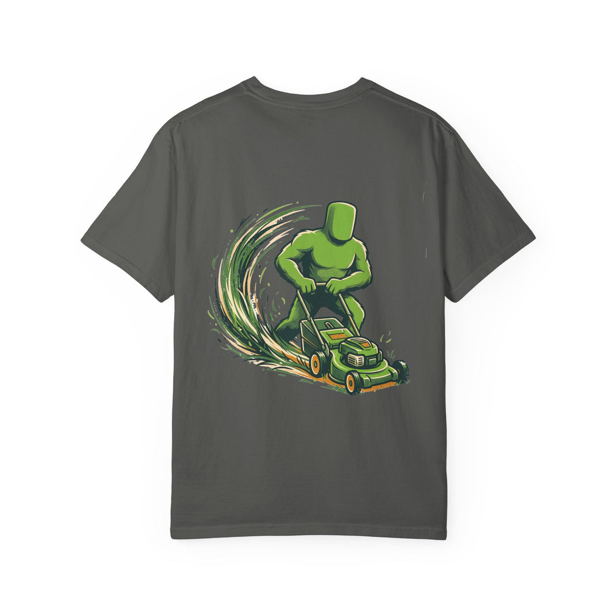 Big Grass Guy Tee — Back Print, Garment-Dyed Heavyweight