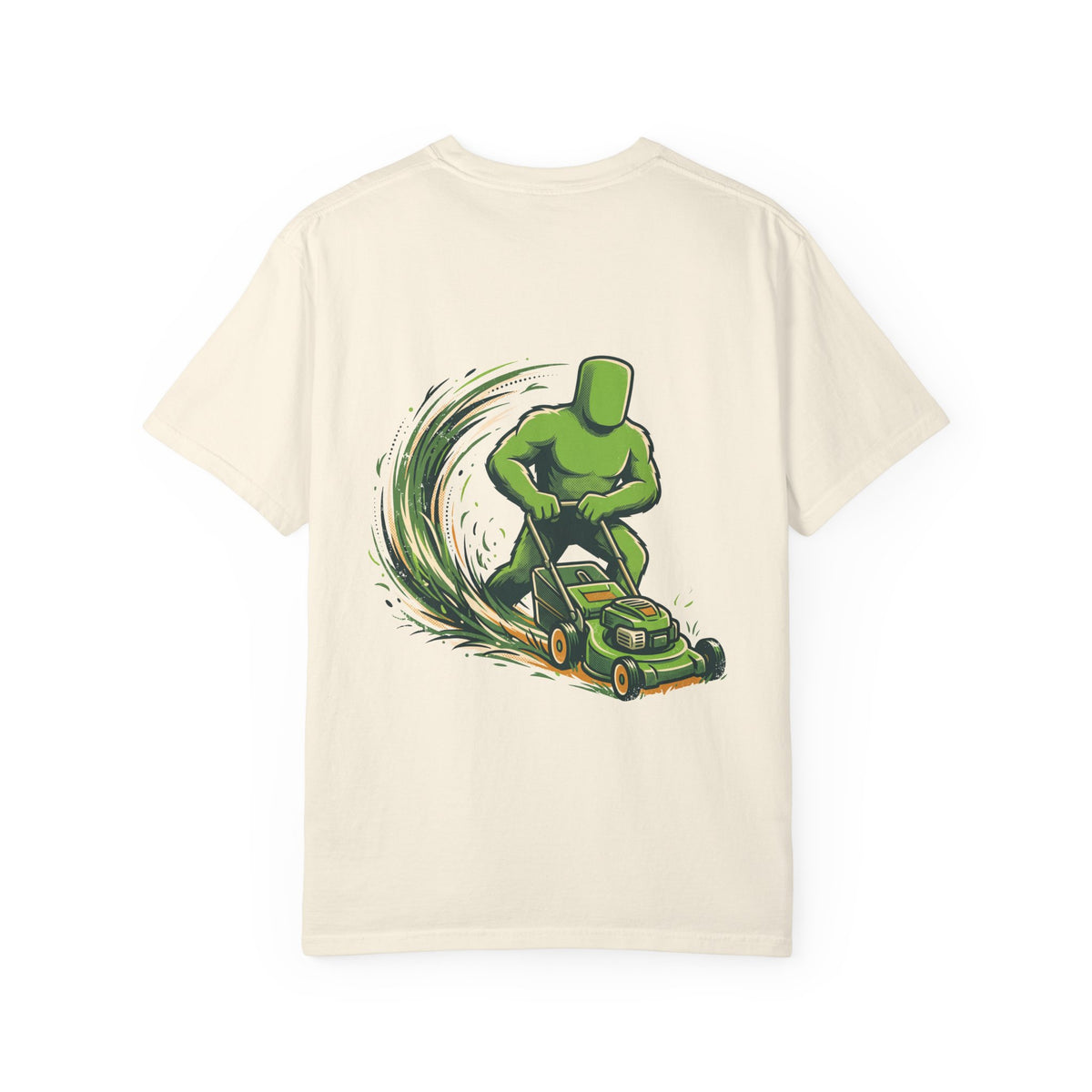 Big Grass Guy Tee — Back Print, Garment-Dyed Heavyweight