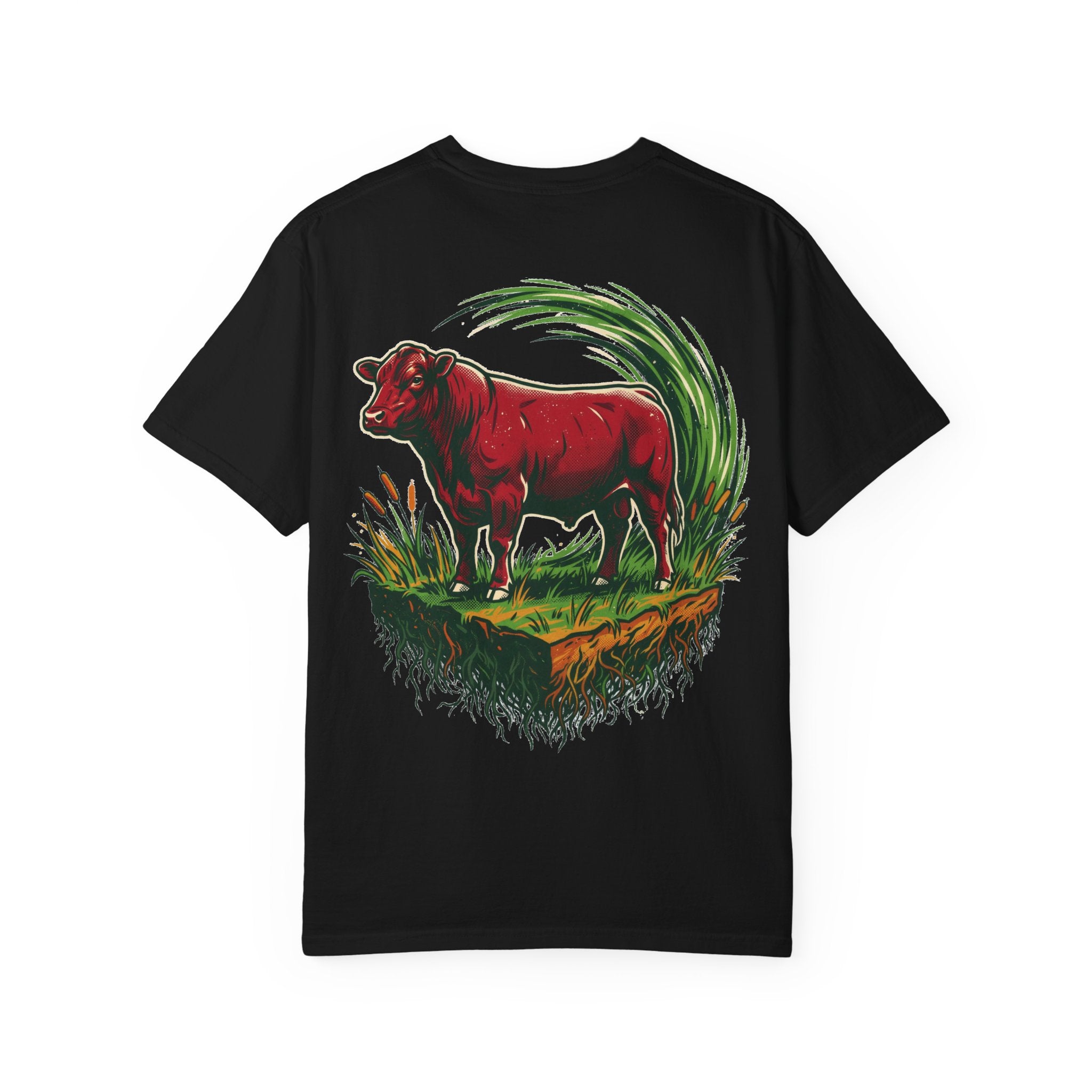 Power of Grass Tee — Back Print, Garment-Dyed Heavyweight