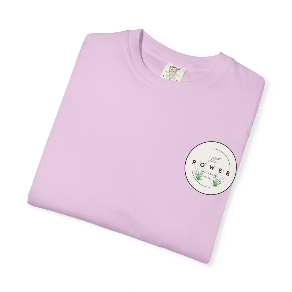 Power of Grass Tee — Left Chest, Garment-Dyed Heavyweight