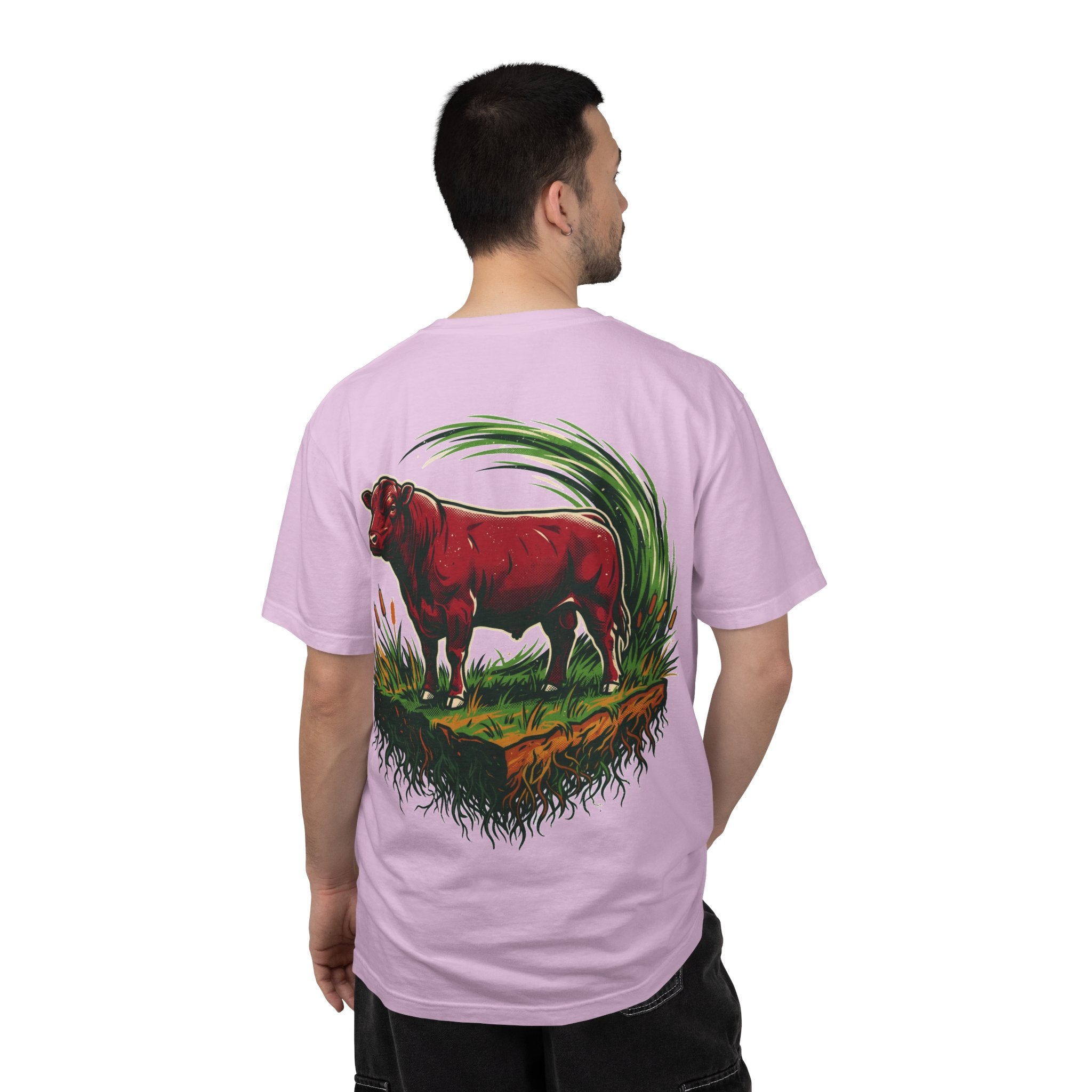 Power of Grass Tee — Back Print, Garment-Dyed Heavyweight