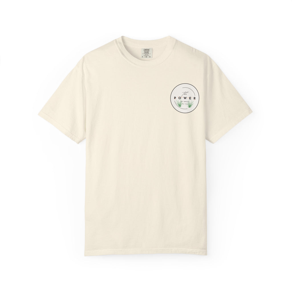 Power of Grass Tee — Left Chest, Garment-Dyed Heavyweight