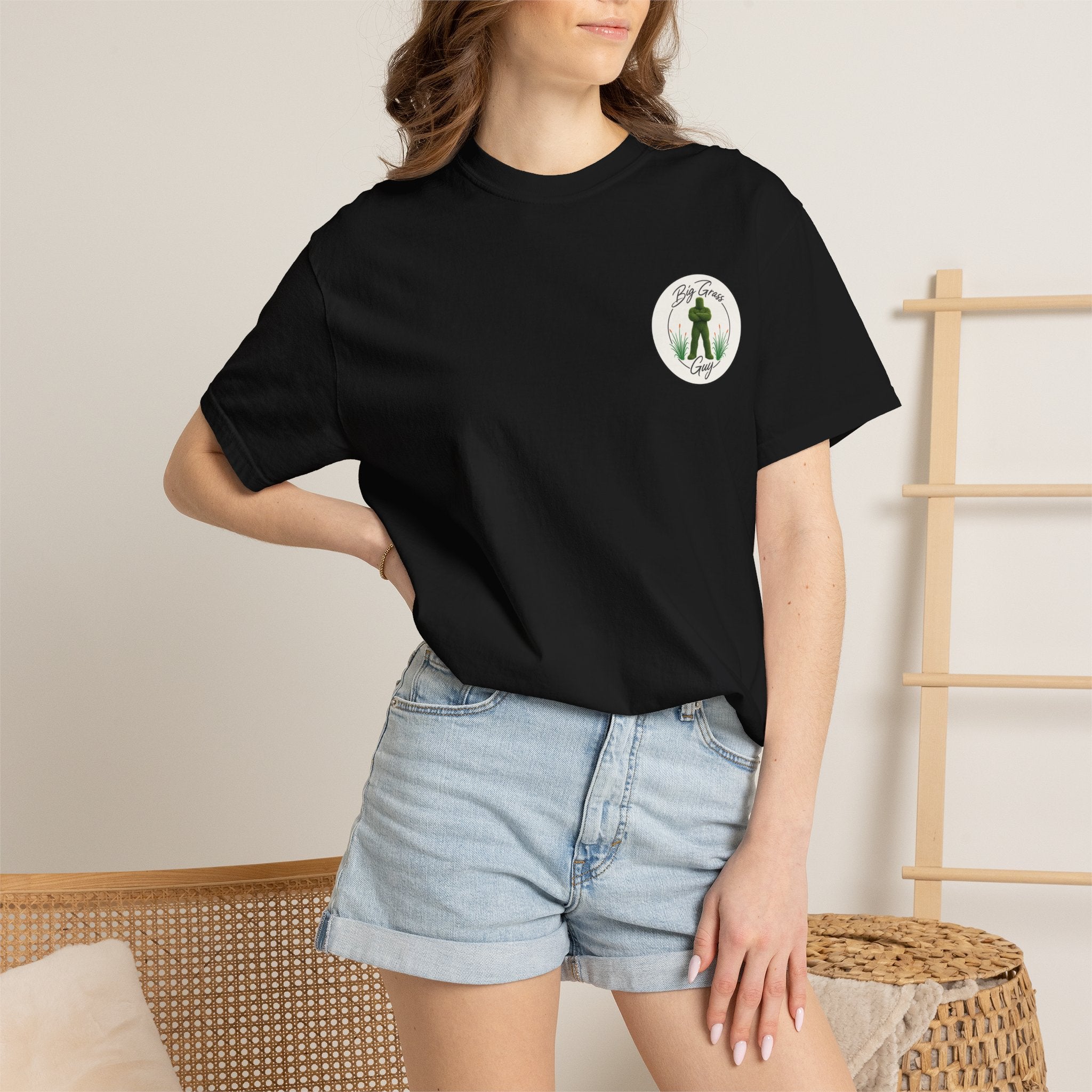 Big Grass Guy Tee — Left Chest Crest