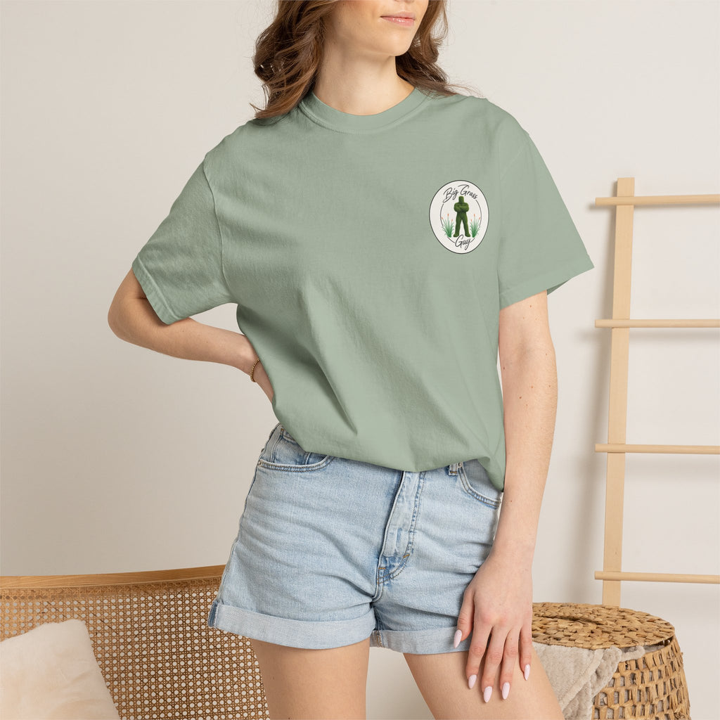 Big Grass Guy Tee — Left Chest Crest