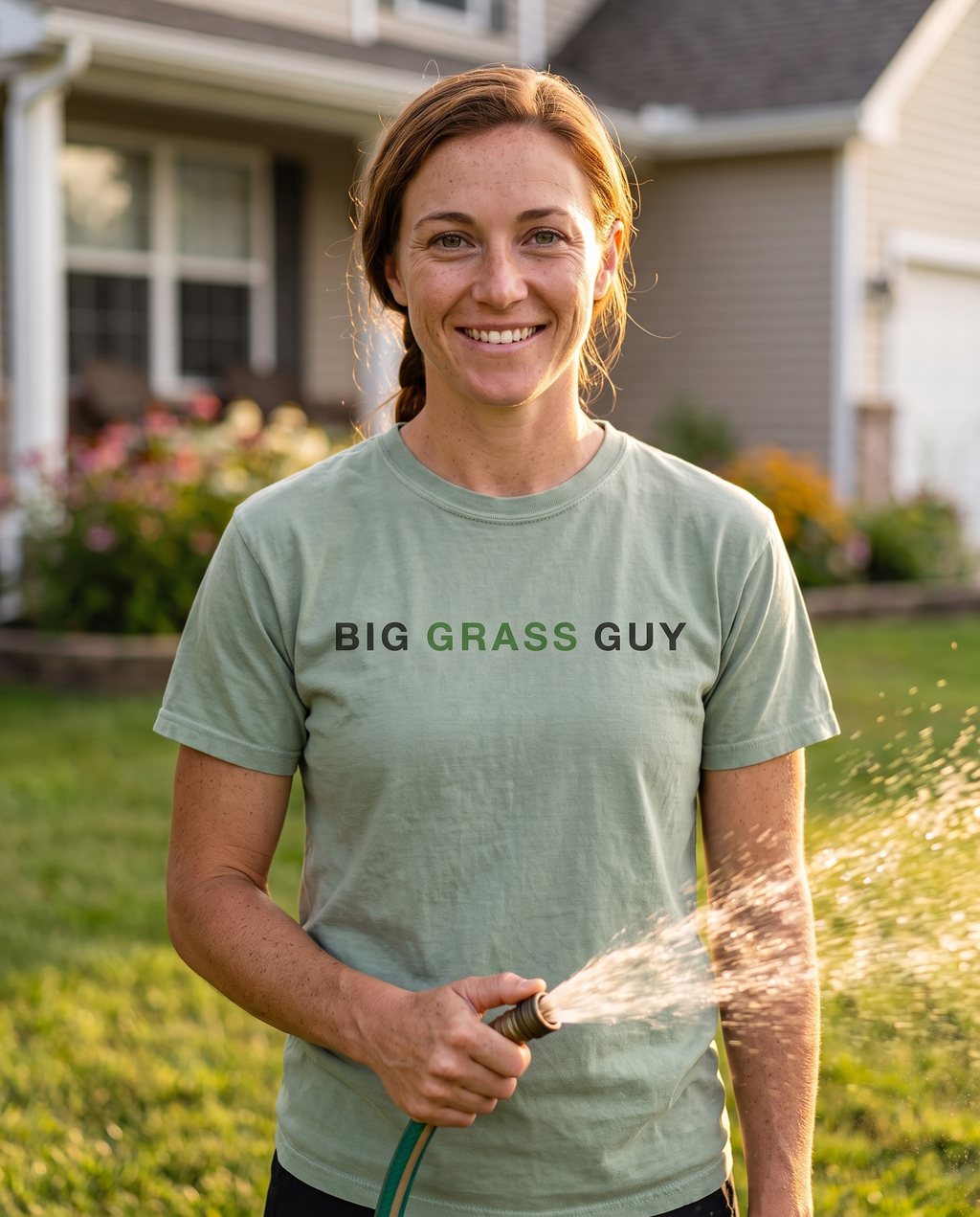 Big Grass Guy Tee — Wordmark