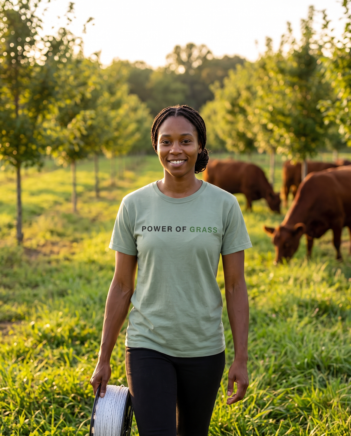 Power of Grass Tee — Wordmark