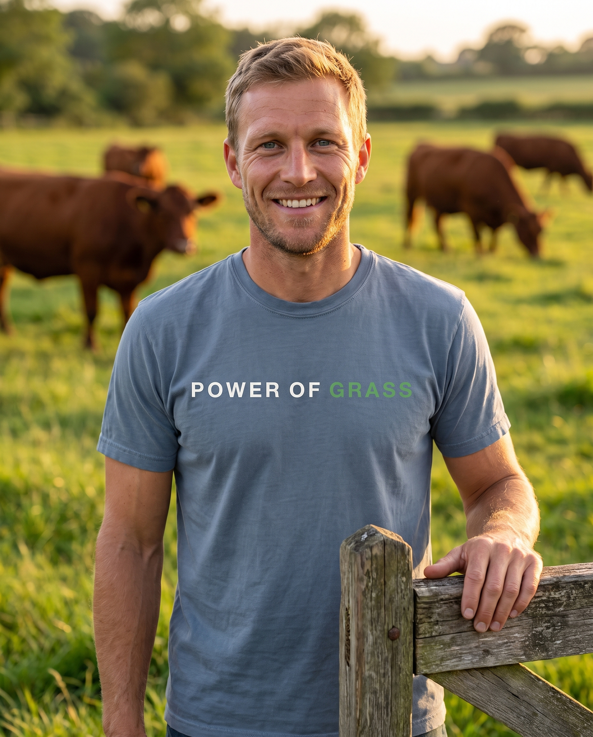 Power of Grass Tee — Wordmark